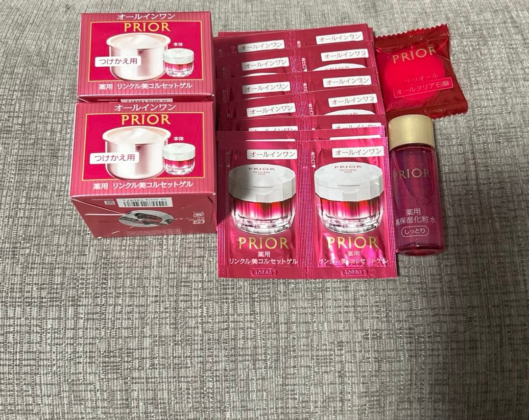 最終値下げPRIOR リンクル美コルセットゲル 90g つけかえ用2個セット