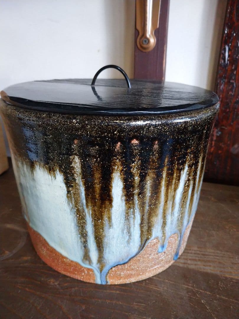 朝鮮唐津焼 水指（桐箱付） 小島喜昭