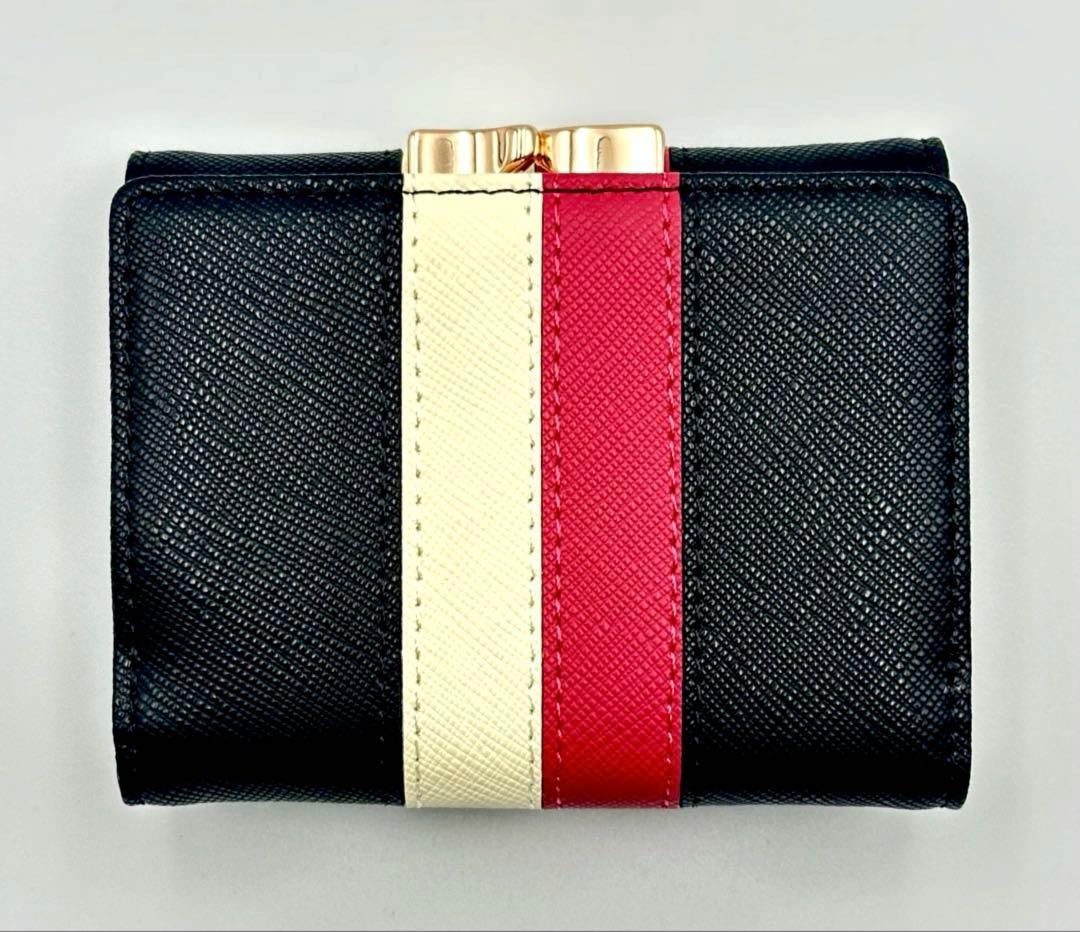 【♡新品♡】Vivienne Westwood 三つ折り財布 黒 トリコロール柄