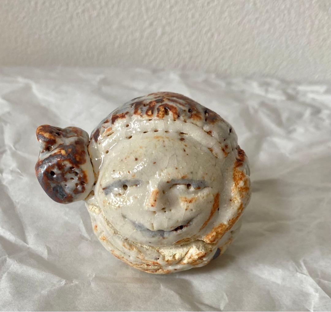 希少！　清水公照　泥仏 香合 福の神　共箱