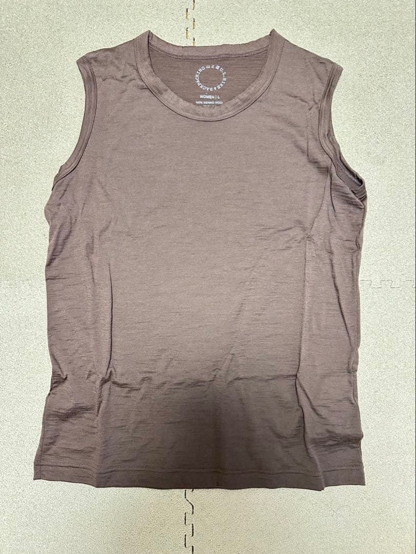 M*o様 山と道　100% Merino Light タンクトップ Lレディース