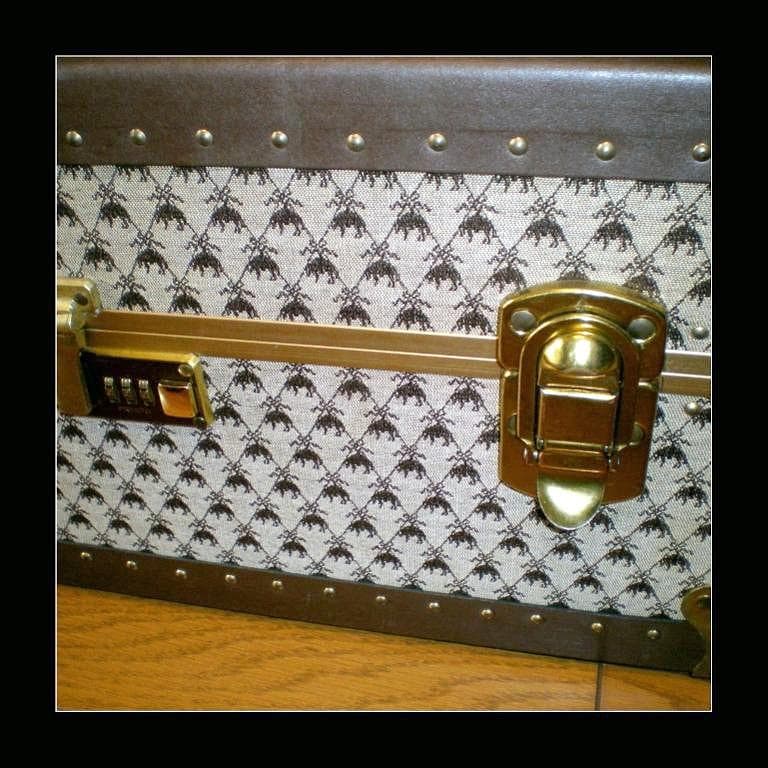 も*う様 1982年　北米ブルックスブラザーズ直営店購入　金羊毛柄　トランクケー