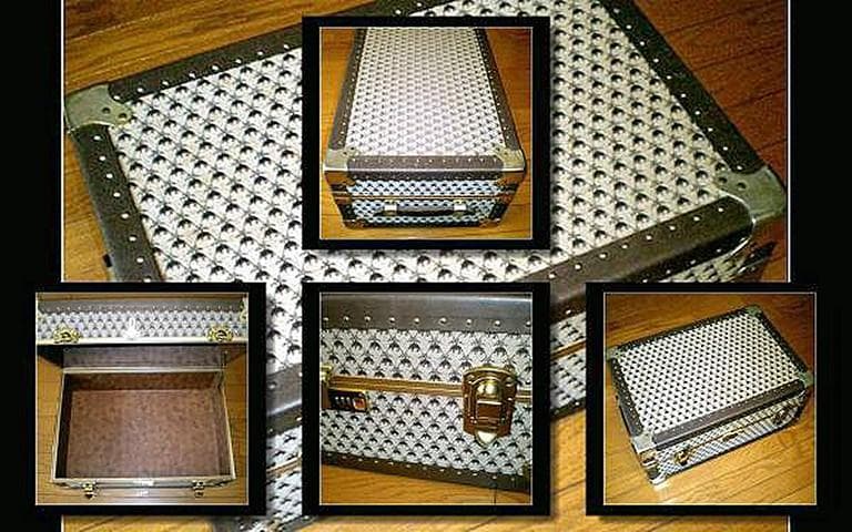 も*う様 1982年　北米ブルックスブラザーズ直営店購入　金羊毛柄　トランクケー