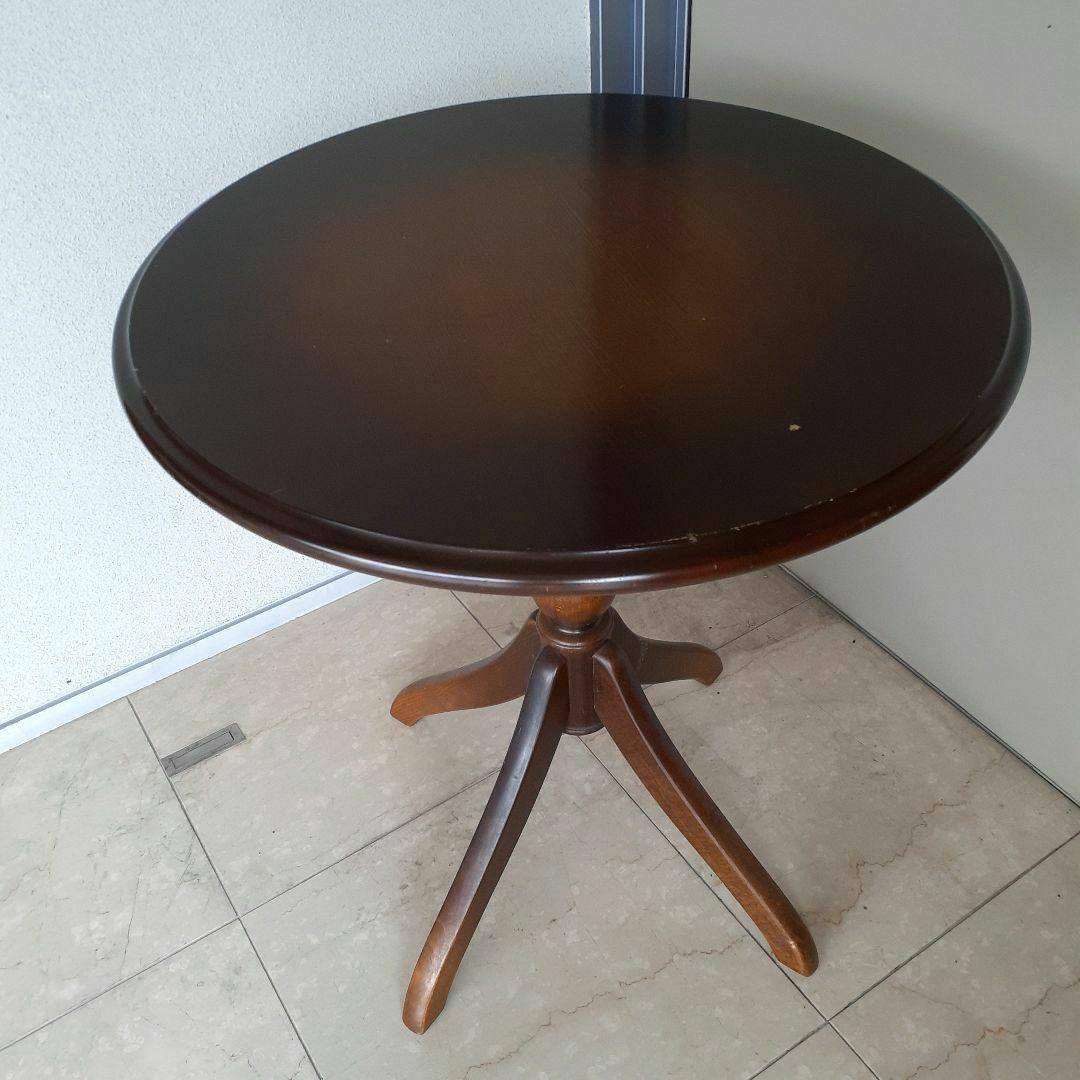 飛騨産業　直径60cm　丸テーブル ヴィンテージ