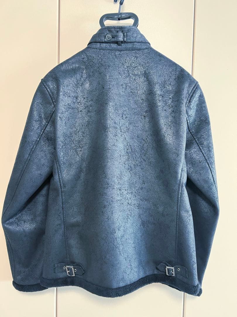 BURBERRY BLACK LABEL フェイクレザージャケット M