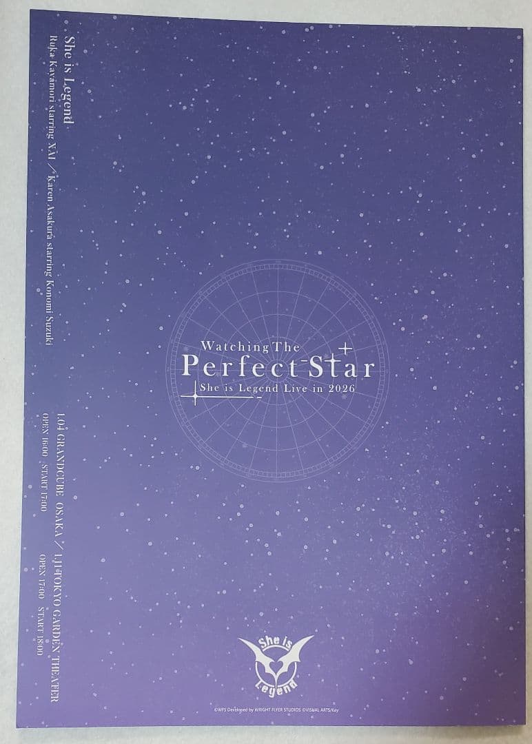 She is Legend　東京公演　アクリルスタンド　パンフレット　ステッカー