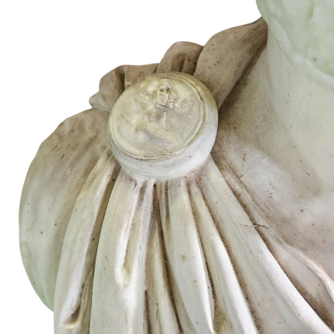 直接引渡限定　石膏像 ブルータス 胸像 デッサン 美術教材 インテリア 大型