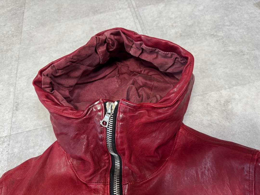 バックラッシュ ジャパンホース製品染 フード レザージャケット L