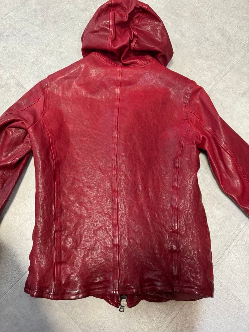 バックラッシュ ジャパンホース製品染 フード レザージャケット L