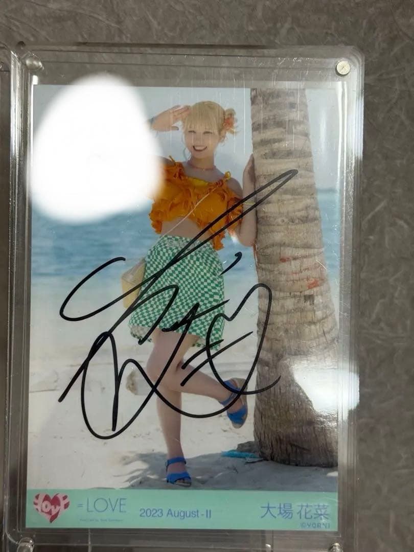 大場花菜直筆サイン入り4枚セットイラコメ多数あり(購入してくれる前コメント）