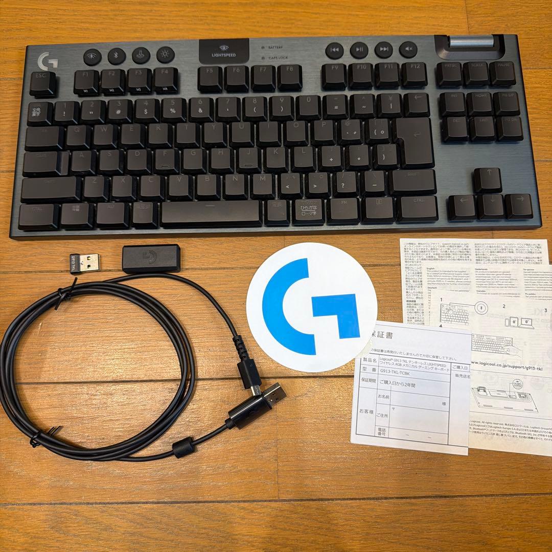 Logicool G ゲーミングキーボード G913 TKL 日本語配列