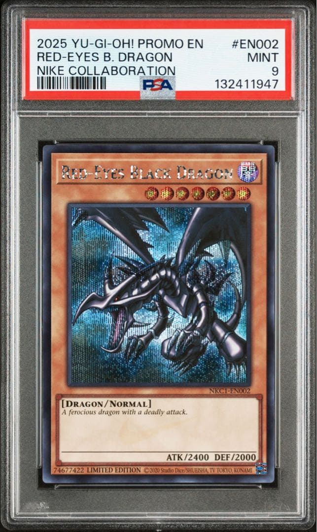 PSA9 NIKE YuGiOh! 遊戯王 レッドアイズブラックドラゴン
