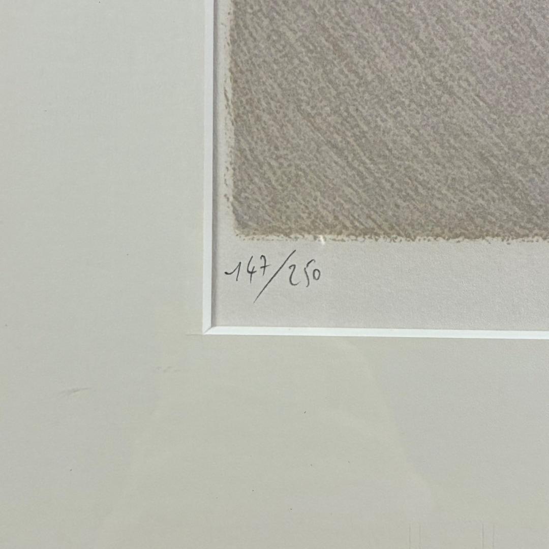 ピエール・ボンコンパン「小さなアネモネ」リトグラフ 直筆サイン入 ギャラリー販売