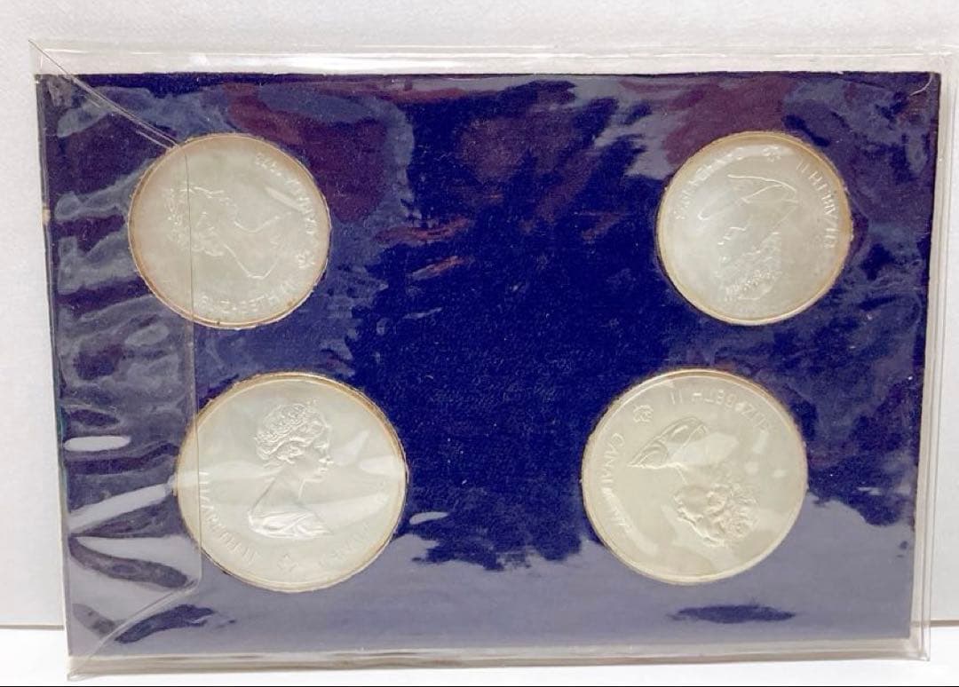 1976年　カナダモントリオールオリンピック記念銀貨4枚セット