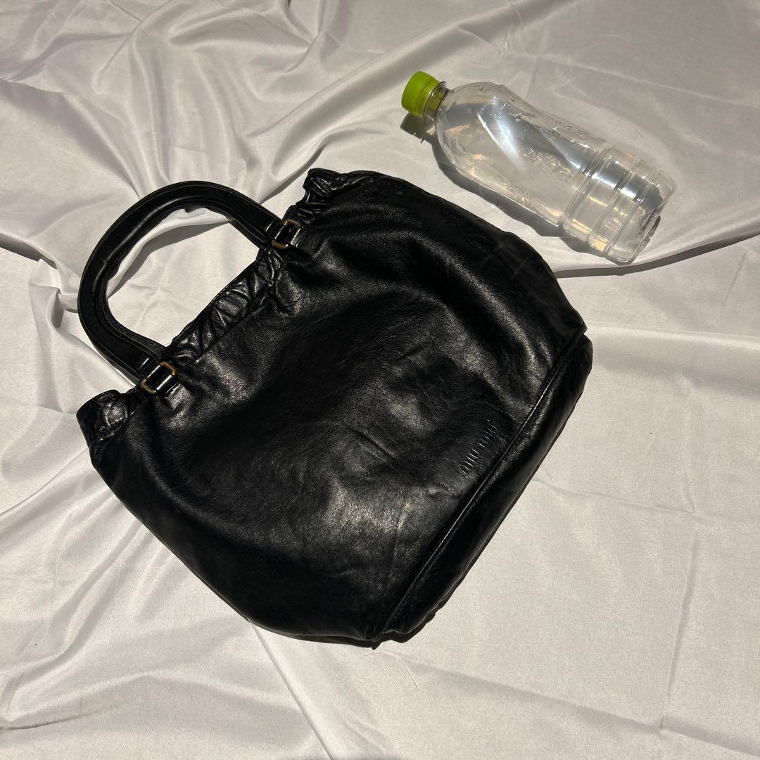バッグ 00s archive miumiu leather hand bag