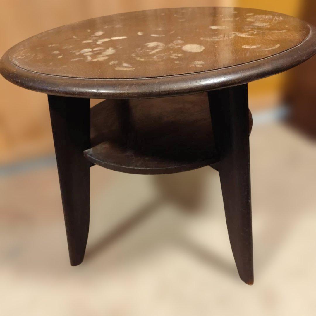 昭和レトロ 無垢材 丸 テーブル アンティーク ノスタルジック ヴィンテージ