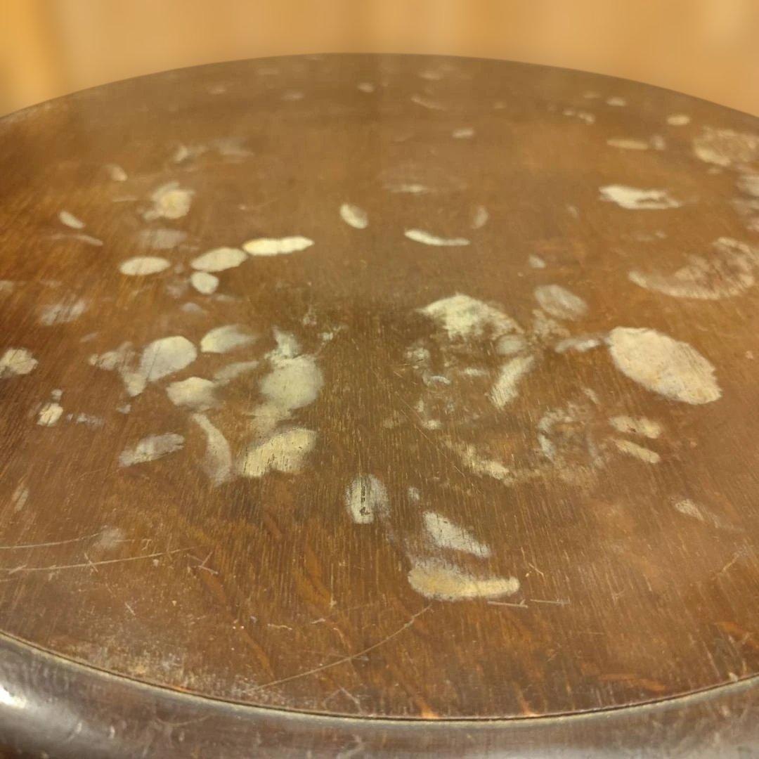 昭和レトロ 無垢材 丸 テーブル アンティーク ノスタルジック ヴィンテージ