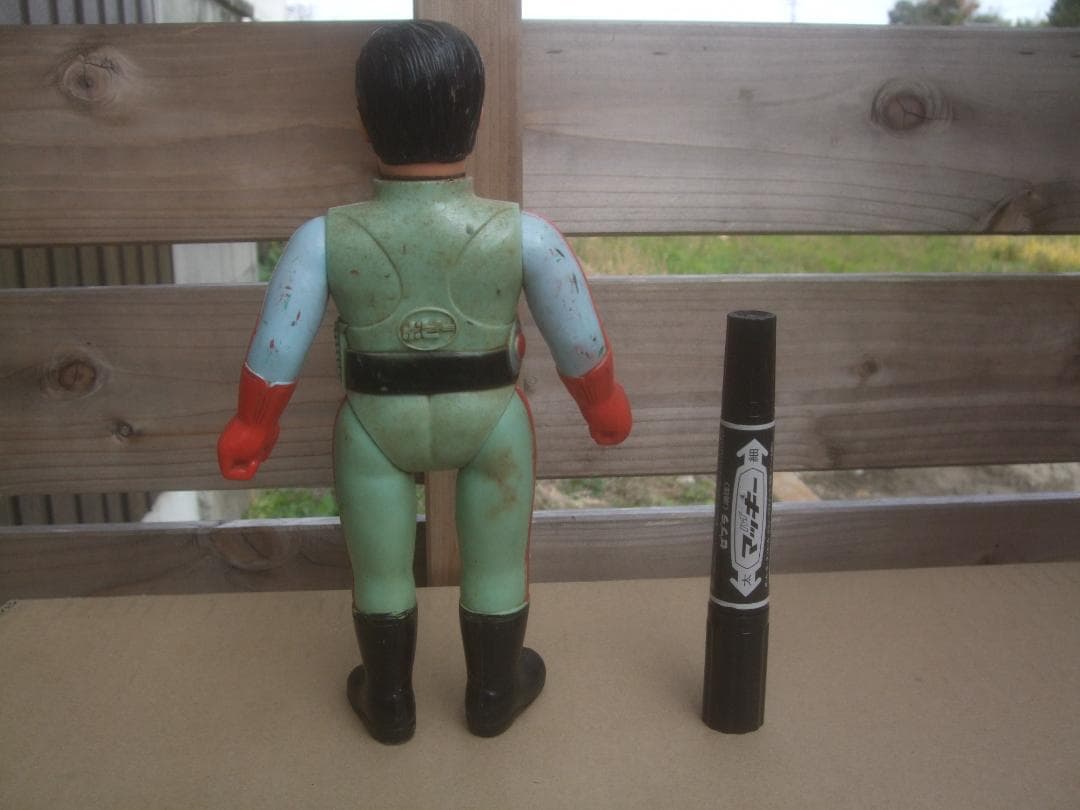 当時物★ポピー 仮面ライダーX ソフビ ・マスク欠品・割れあり