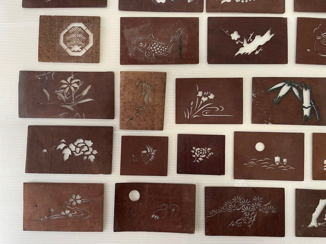 和菓子　すり込み用型紙　41枚セット