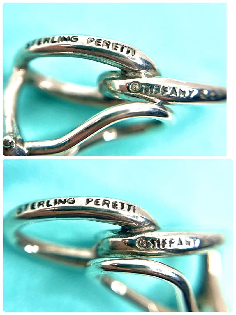 ティファニー オールドティファニー ダブルループ イヤリング シルバー925