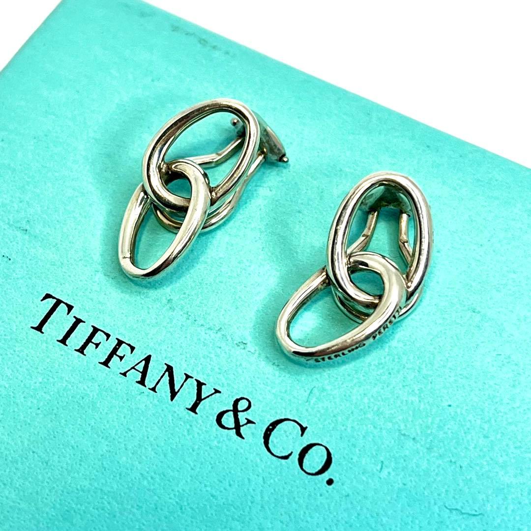 ティファニー オールドティファニー ダブルループ イヤリング シルバー925