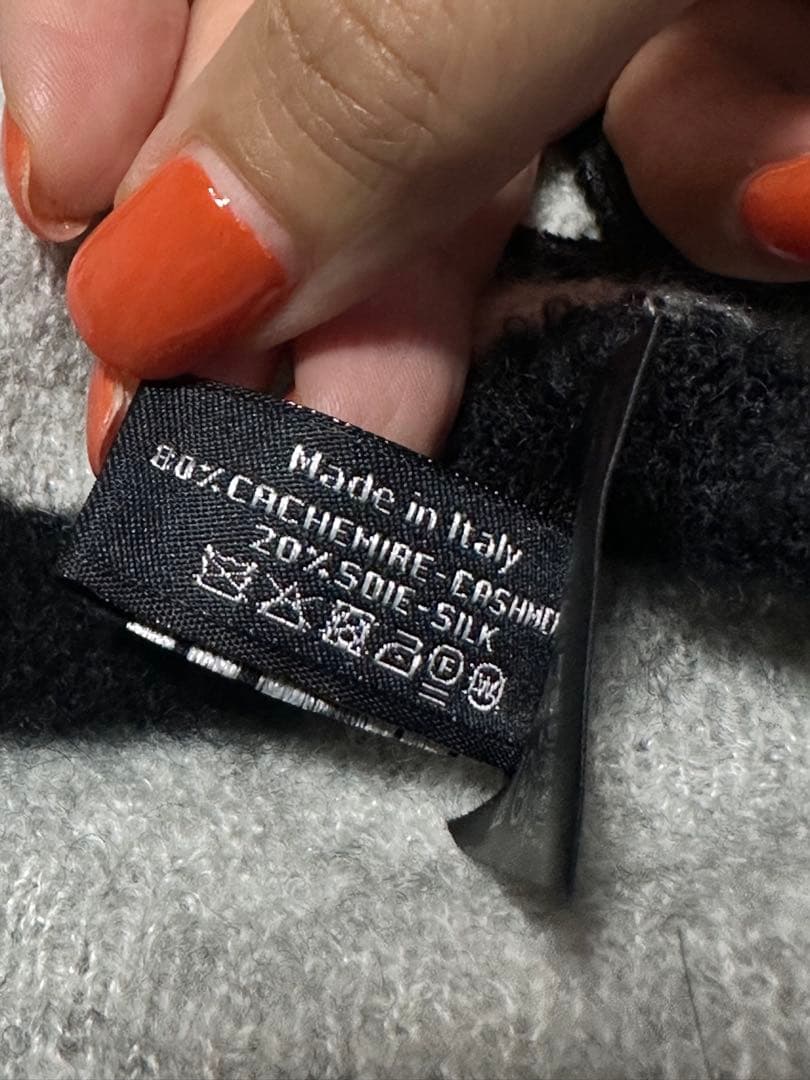 m*a様 CHANEL ニット帽 カシミヤ シルク グレー