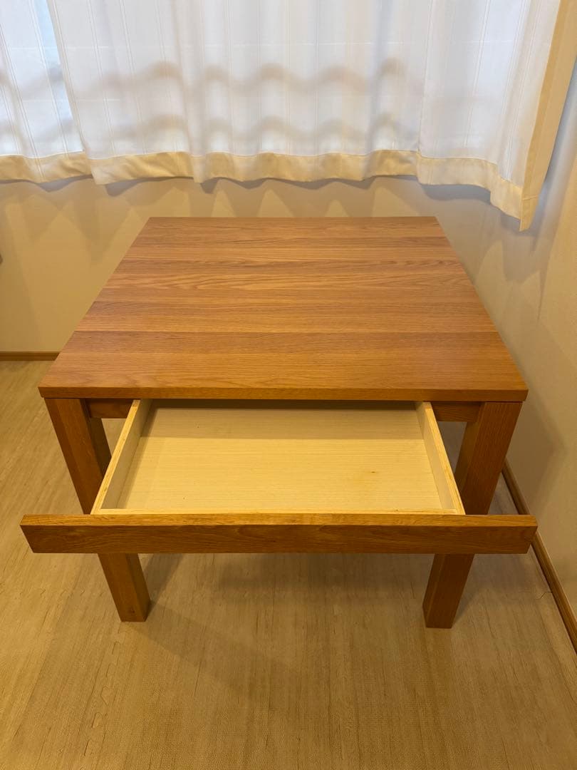 無印良品　無垢材ダイニングテーブル・幅80cm