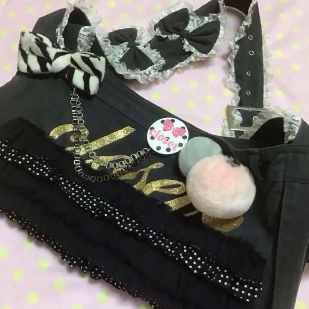 closet クローゼット デニム斜め掛けキャリーバッグ