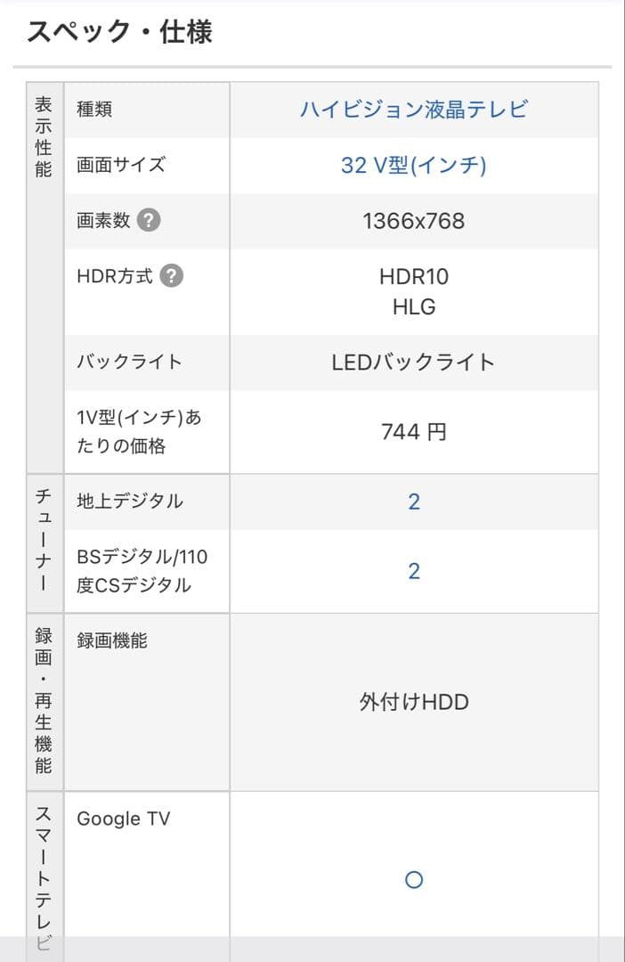 ORION 32インチOSW32G10