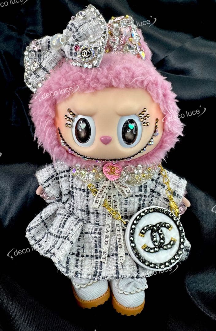 デコレーション スワロフスキー ラブブ マカロン ライチベリー Macaron