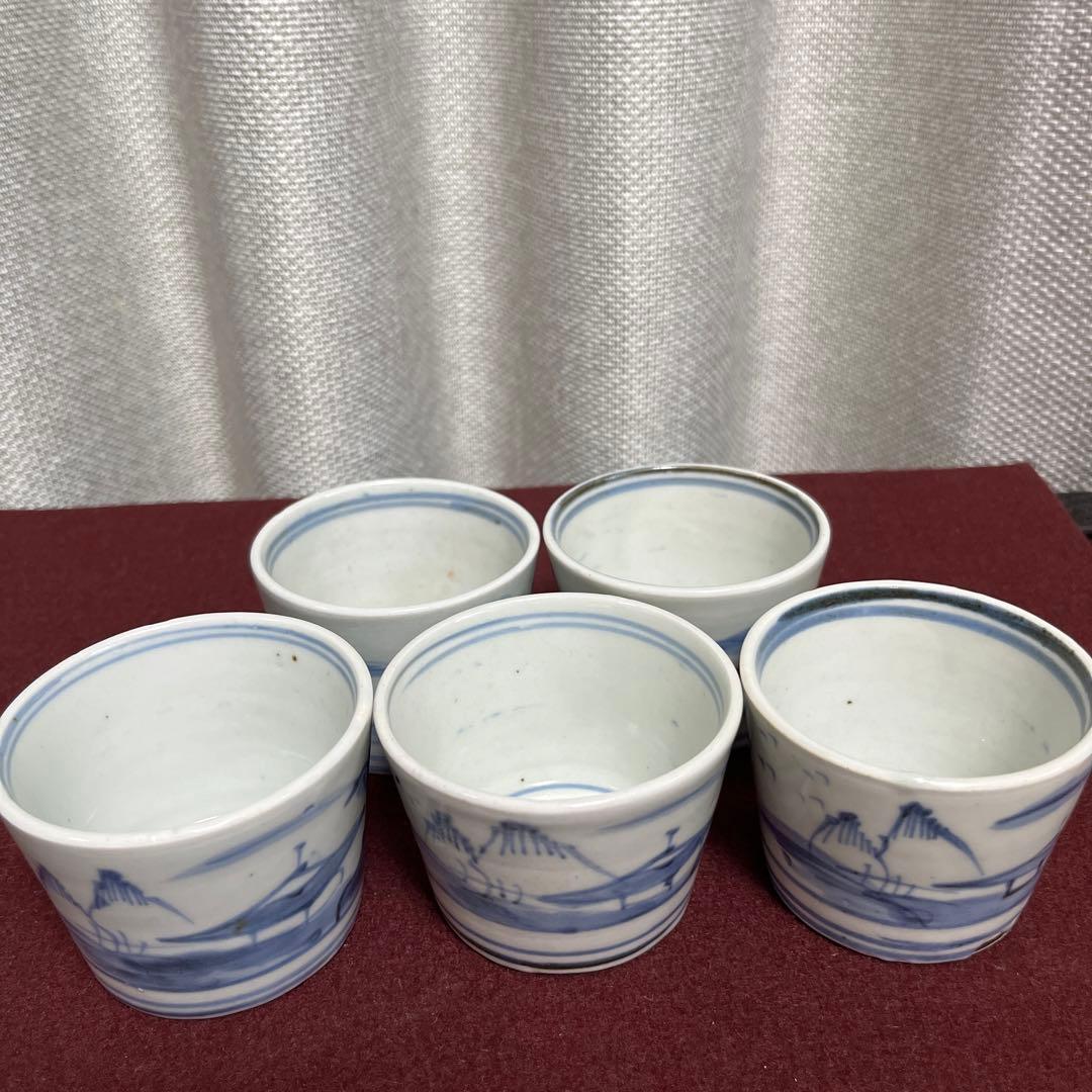 骨董　蕎麦猪口5客