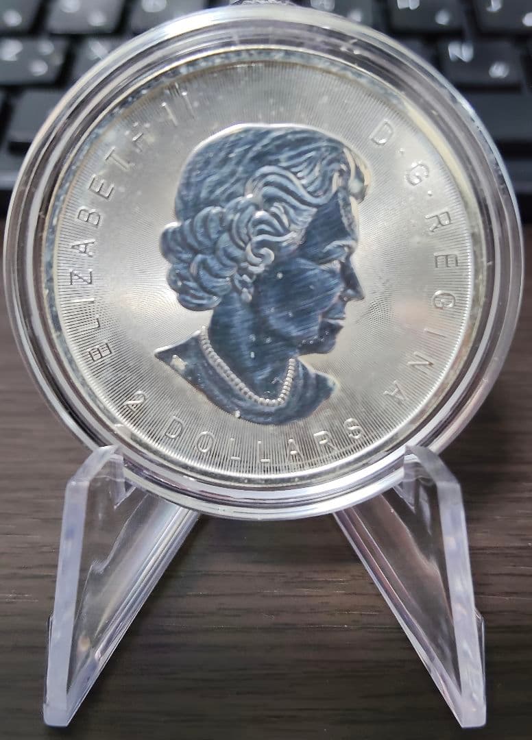 2016年 カナダ 銀貨 オオカミ 2ドル