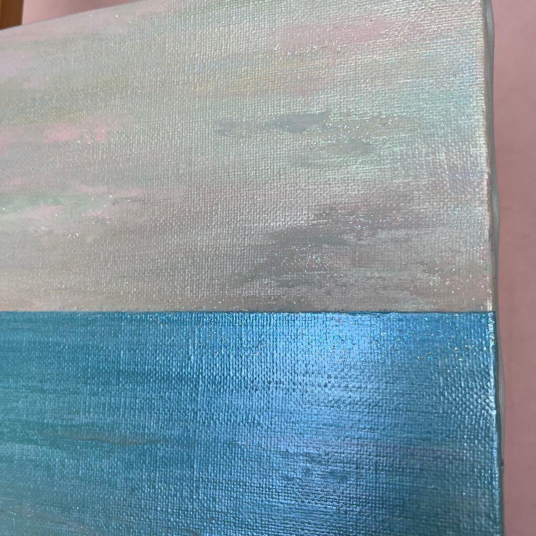 海景 海の風景画 アクリル絵具 テクスチャーアート seaart 海の絵