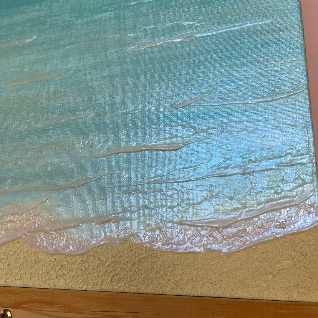 海景 海の風景画 アクリル絵具 テクスチャーアート seaart 海の絵