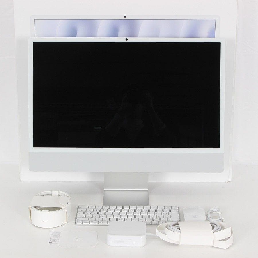iMac シルバー 24インチ M4 8コアGPU 256GB 16GB