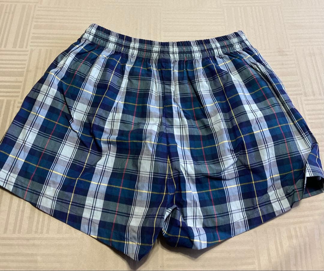 未使用品 GUCCI ネイビー系チェック 水着 ショートパンツ