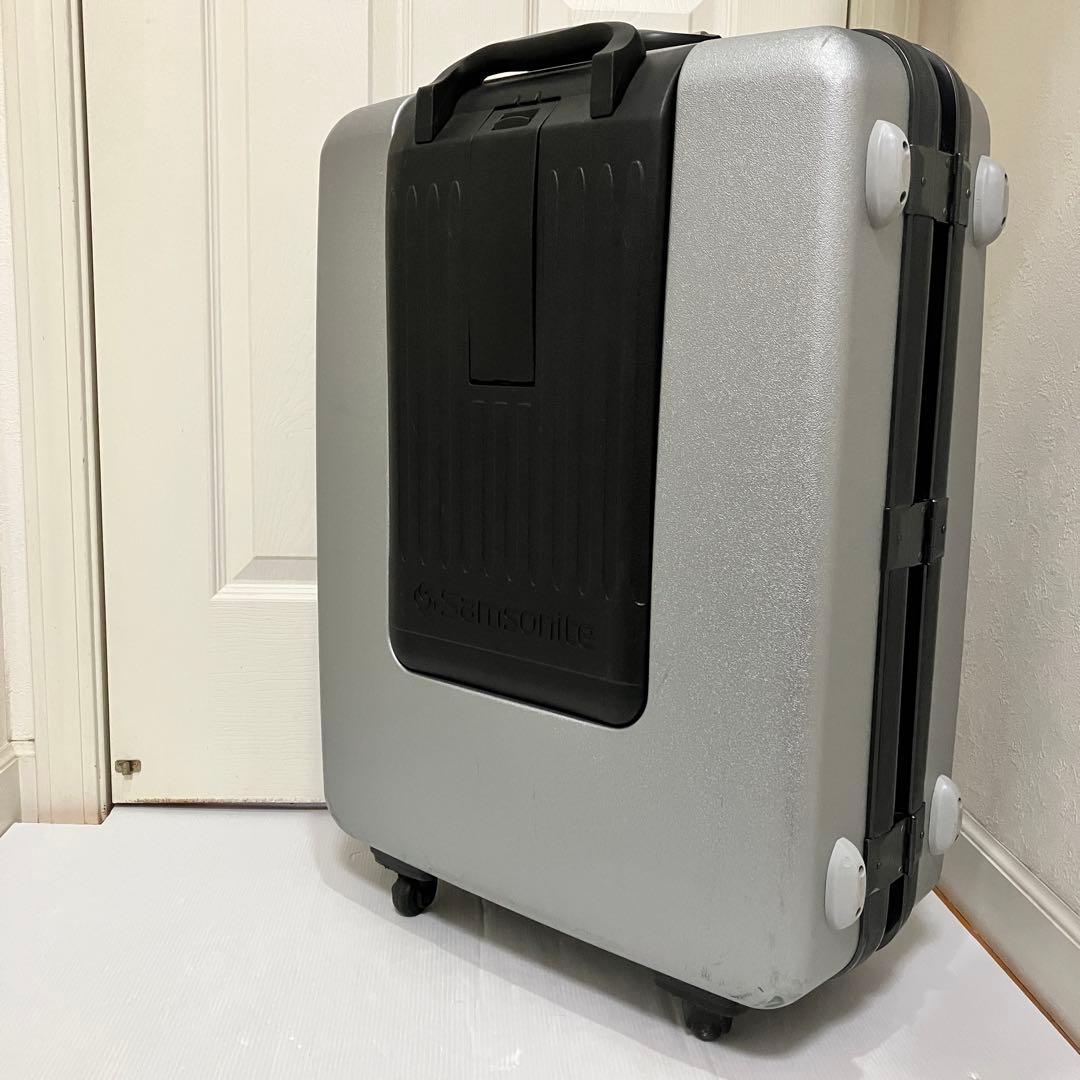 良品　サムソナイト　ピギーバック　スーツケース　105L　シルバー　出張　旅行