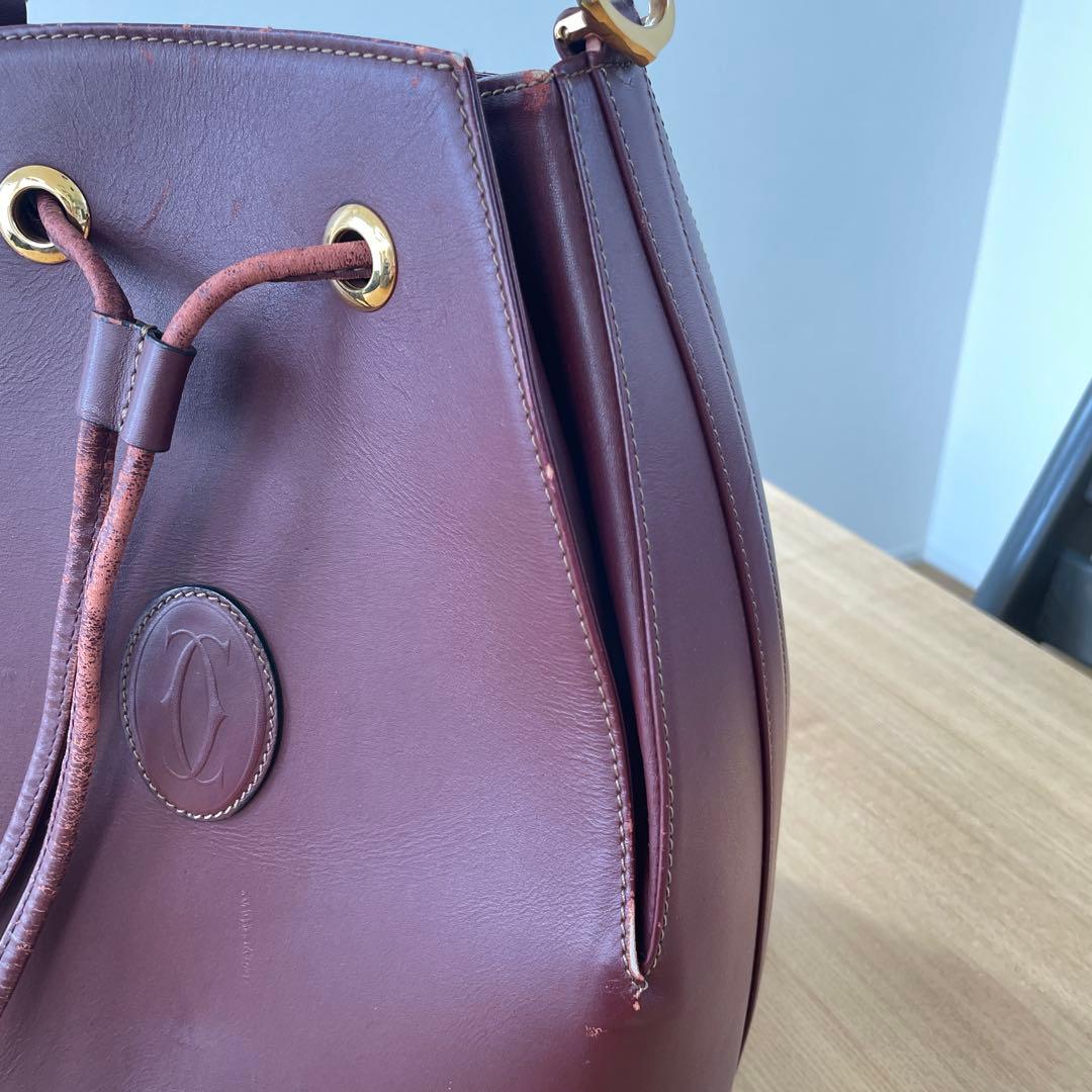 カルティエ　レザー バケツ型