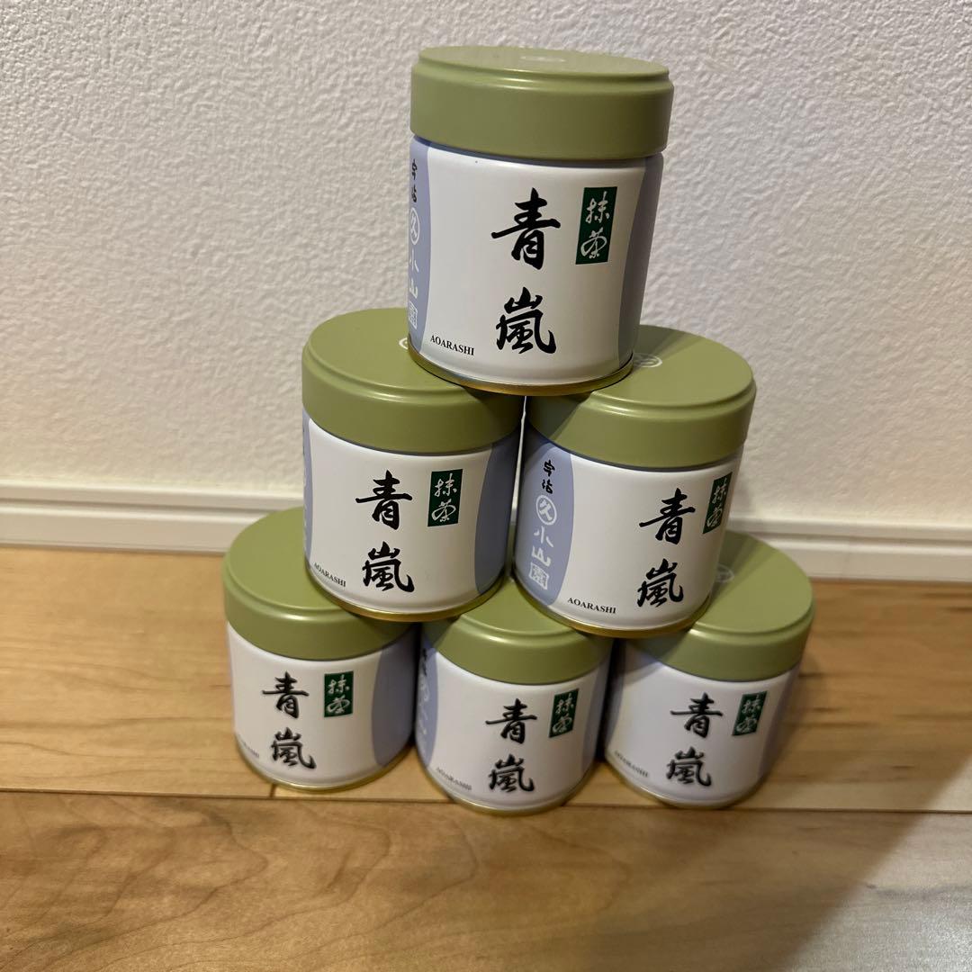 青嵐 抹茶 40g缶 6個セット