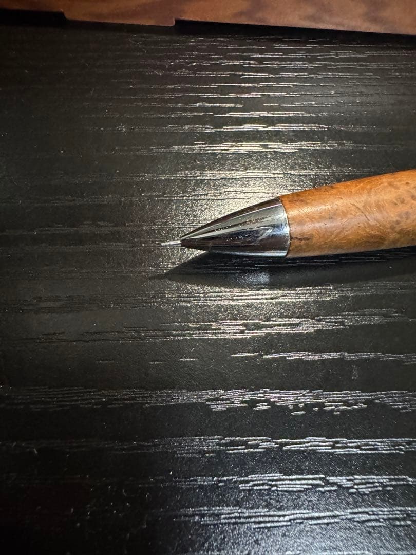 【値下げ交渉〇】工房楔 チーク 瘤杢 シャーペン