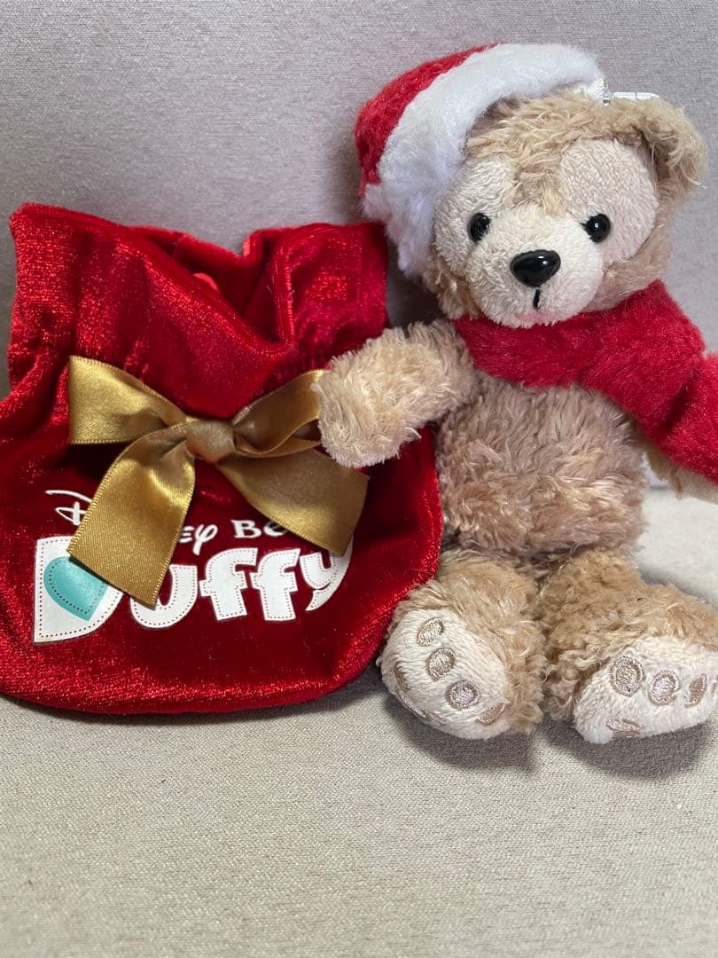 ディズニー　ダッフィー　赤ダグ　クリスマス限定　ストラップ
