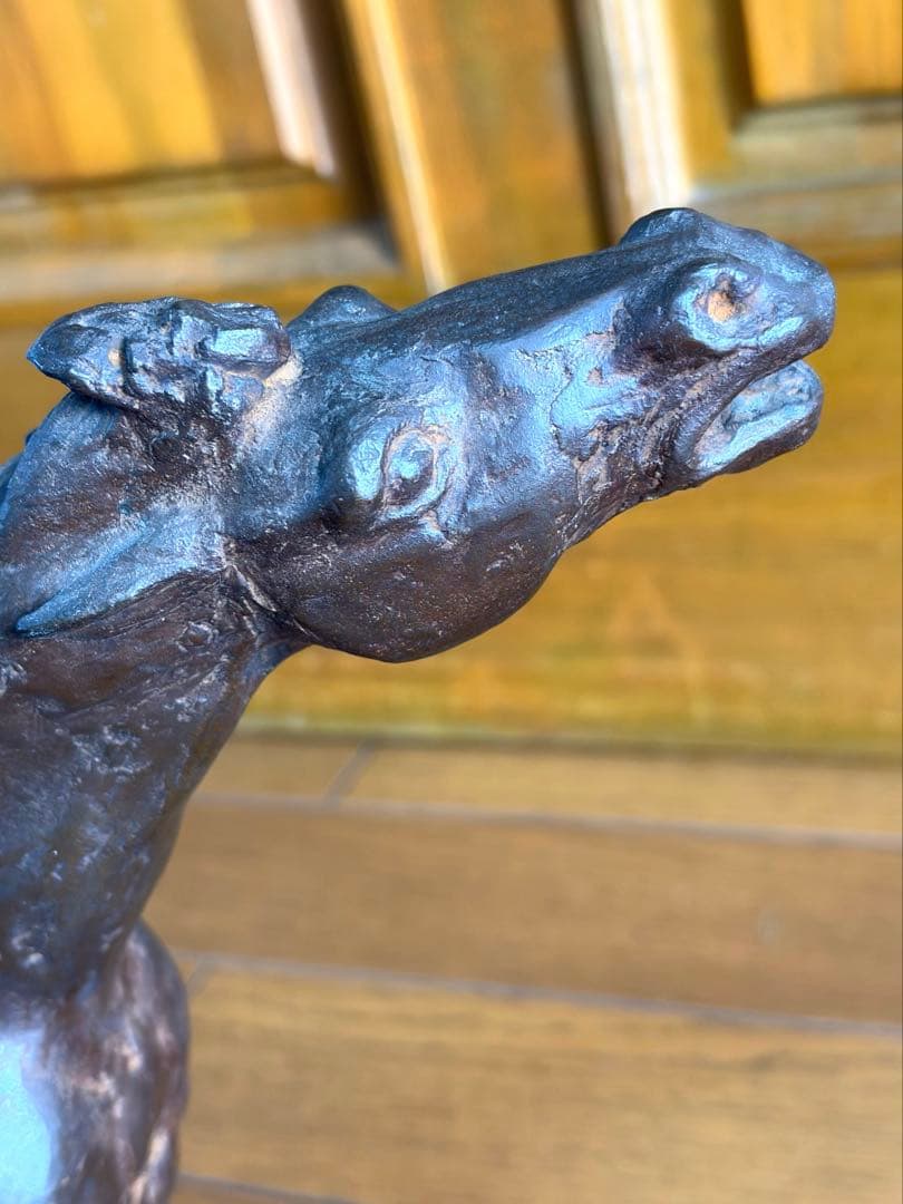 小川大系　　馬　ブロンズ像