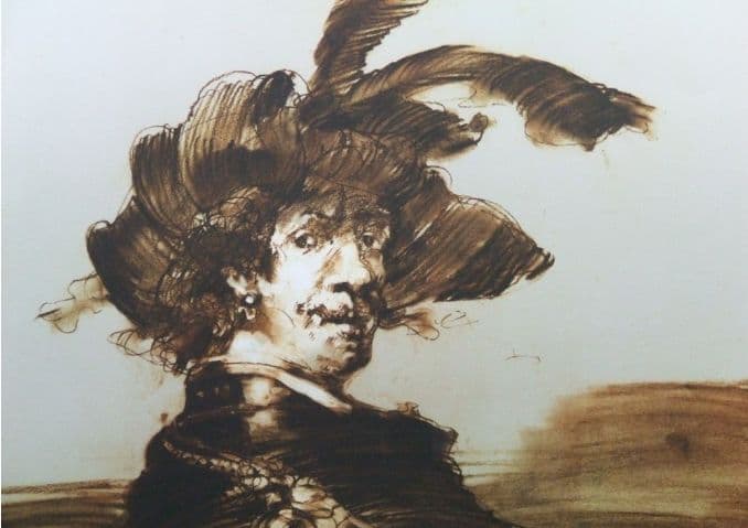 クロード・ワイズバッシュ　オリジナルカラーリトグラフ　250部限定／大型作品