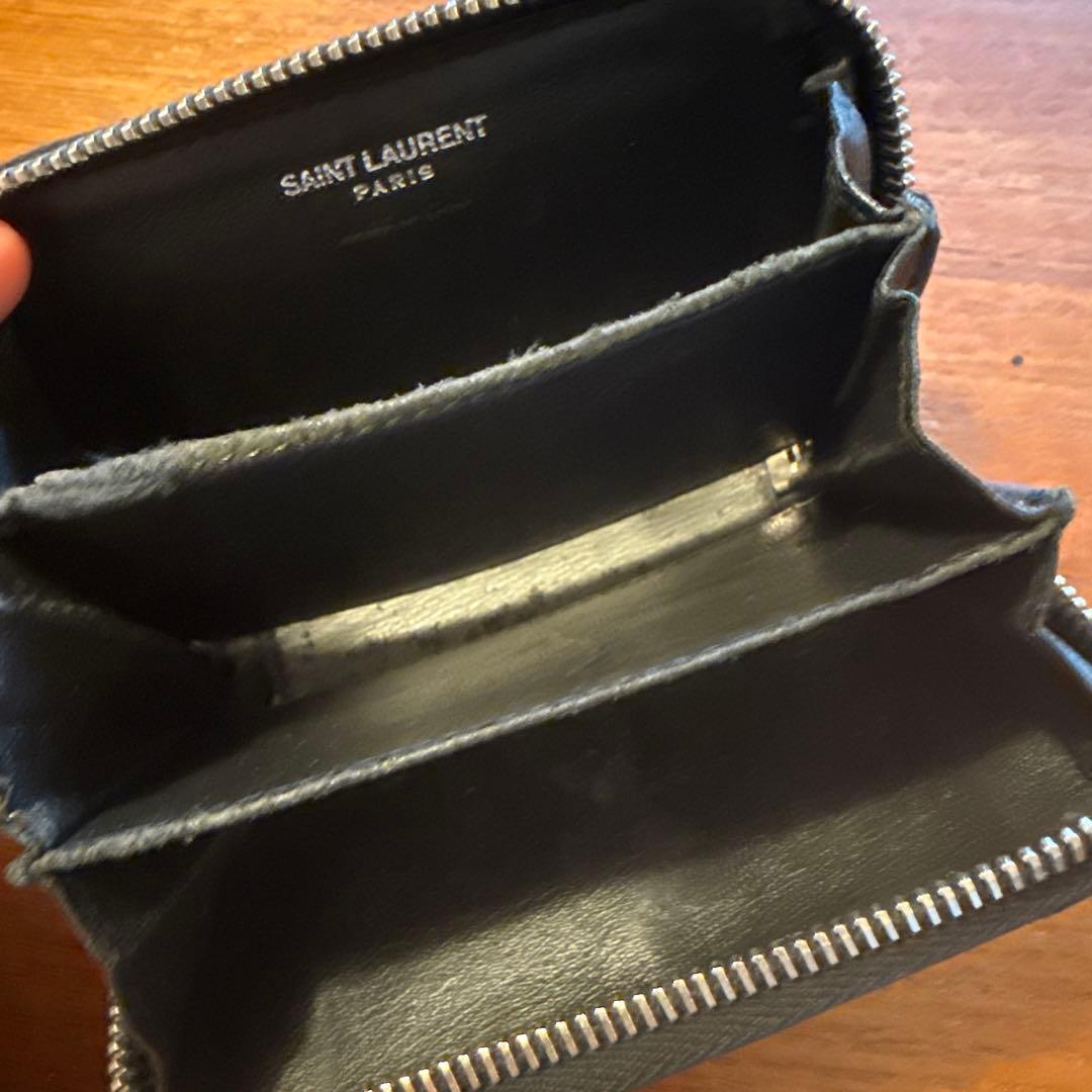 サンローラン　ルル パース　ケース　ラウンドファスナー　ブラック