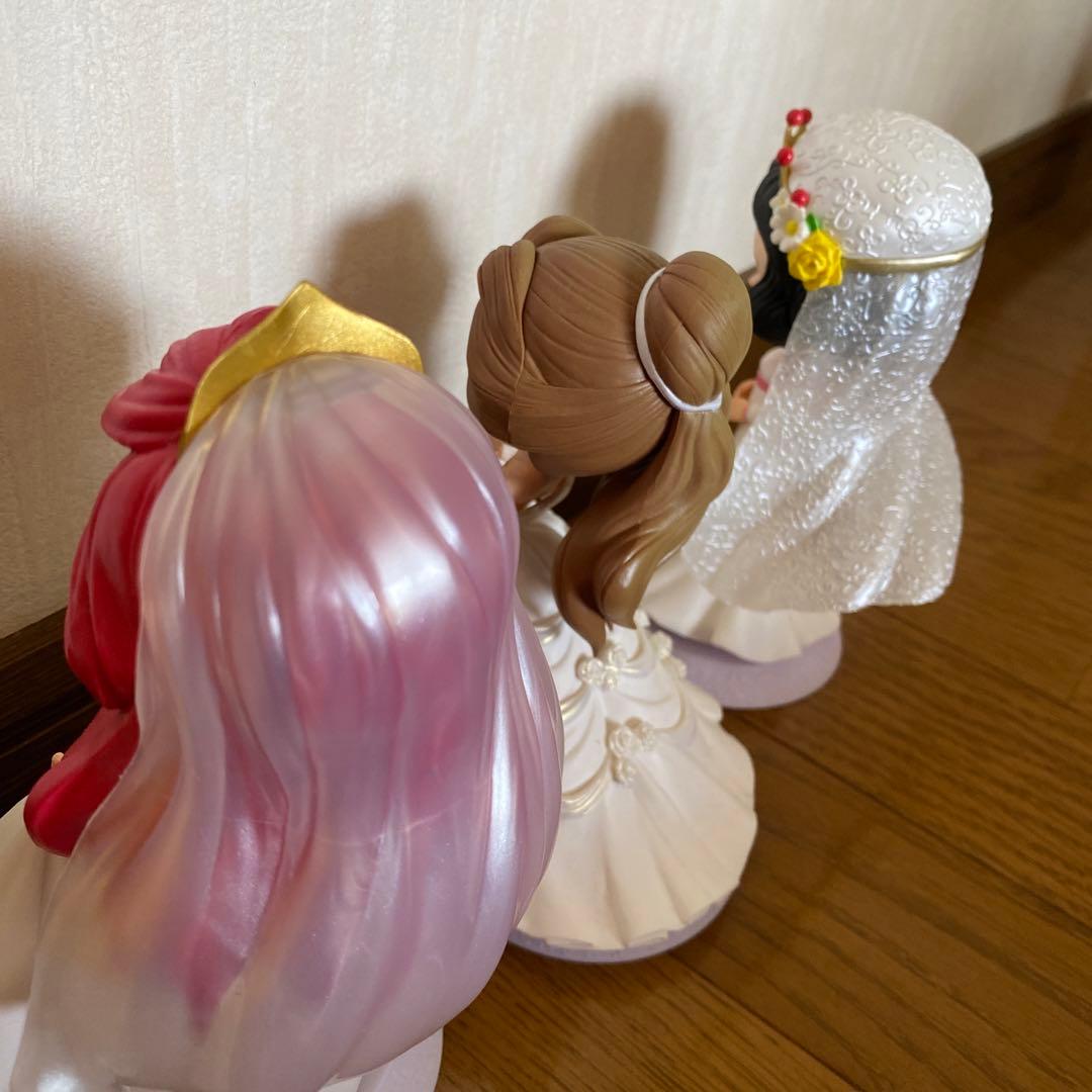 qposket プリンセス　ホワイトカラー　ディズニー　セット　ウエディング