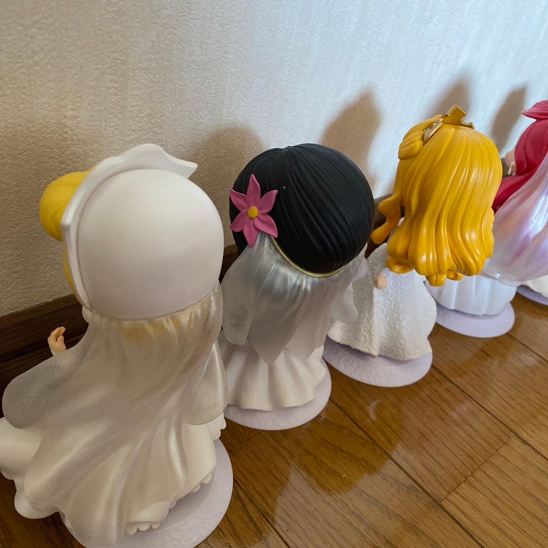 qposket プリンセス　ホワイトカラー　ディズニー　セット　ウエディング