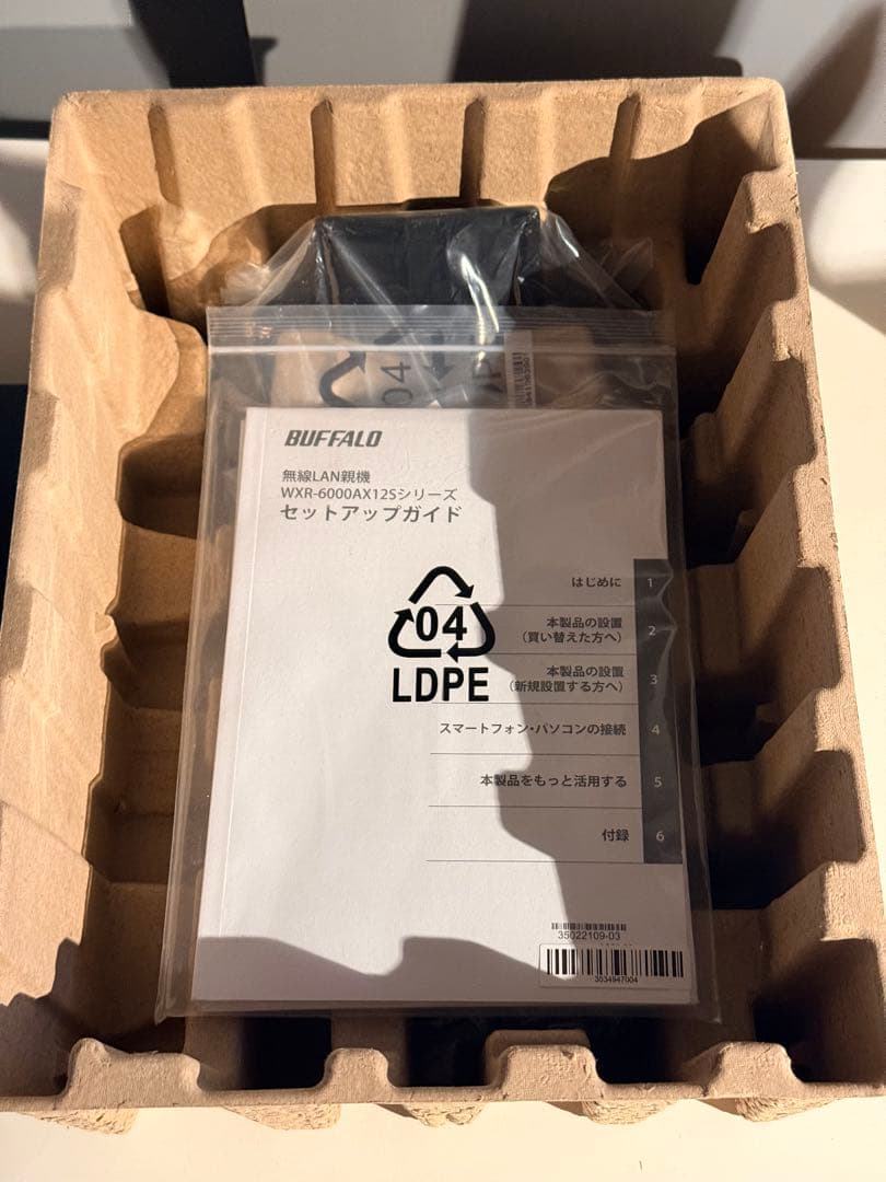 BUFFALO WXR-6000AX12S Wi-Fi6 AX12 使用3ヶ月
