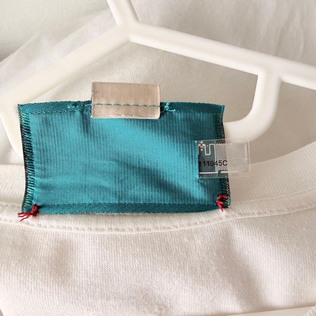 ⭐️正規品22AW GUCCI× adidas ロゴ Tシャツ 半袖 L白 中古♪