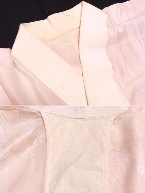 特選！やまと誂 吹綿 振袖 無地 赤 紅★長襦袢　2点 セット 正絹★155.5