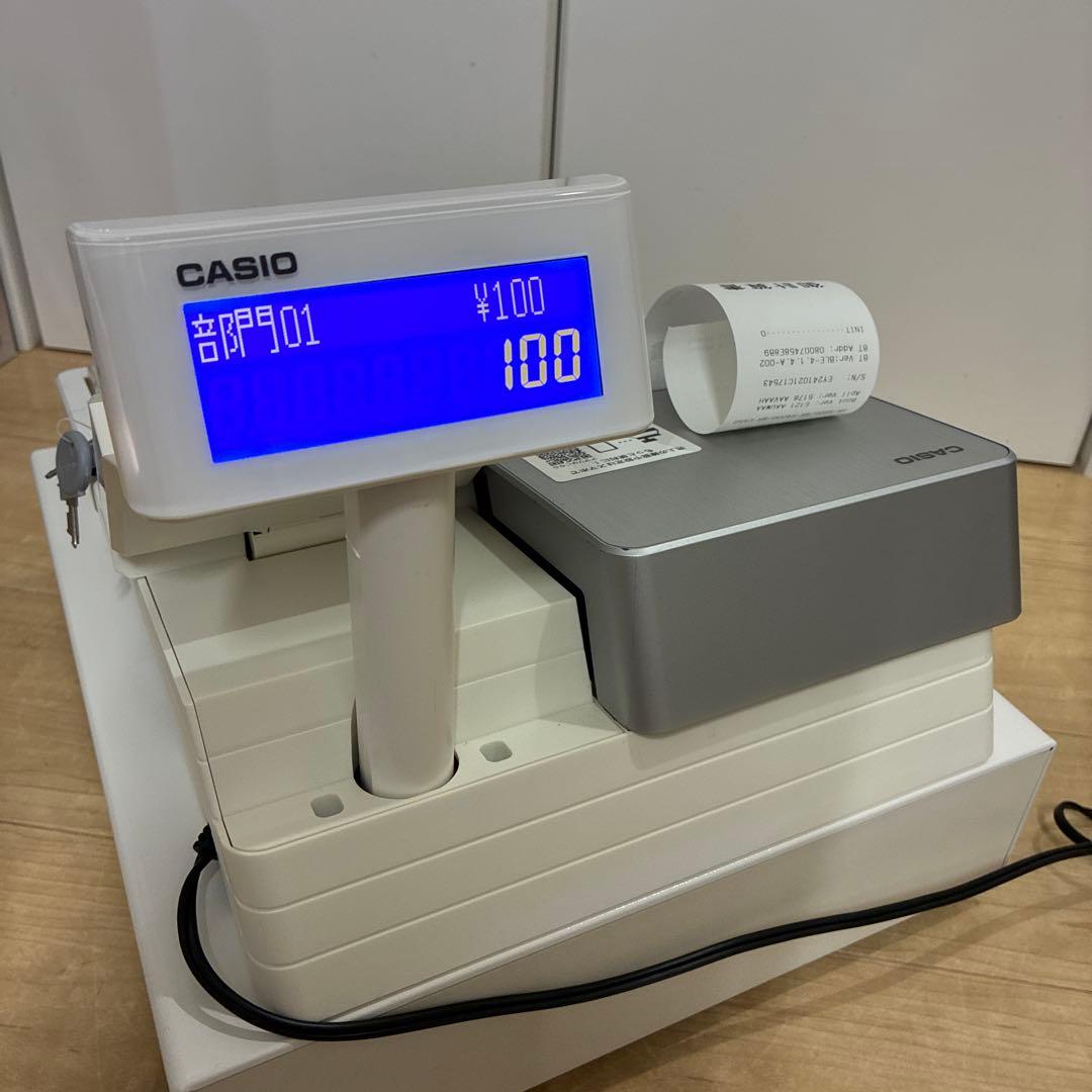 美品　動作ok 迅速配送！　CASIO　レジスター SR-S4000-20SWE